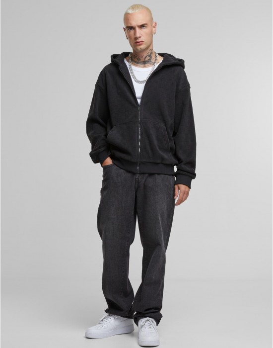 Jaquard Velvet Zip-Hoody black XXL Jaquard Velvet Zip-Hoody black XXL