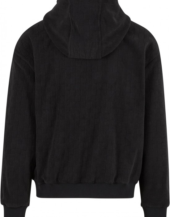 Jaquard Velvet Zip-Hoody black XXL Jaquard Velvet Zip-Hoody black XXL