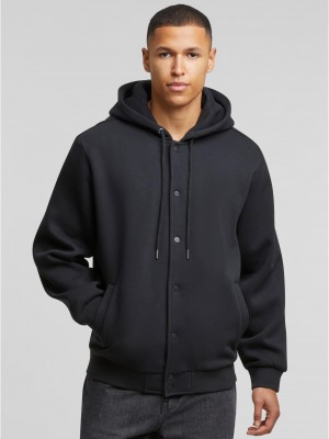 Fluffy Fleece Hoodjacket black XXL