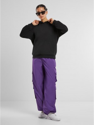 Суичър Ladies Loose Light Brushed Fleece Hoody black XS