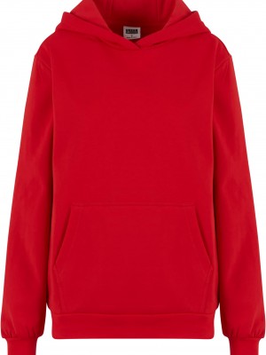 Суичър Ladies Loose Light Brushed Fleece Hoody red XS