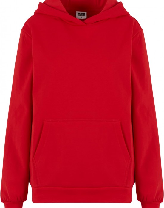 Суичър Ladies Loose Light Brushed Fleece Hoody red XS