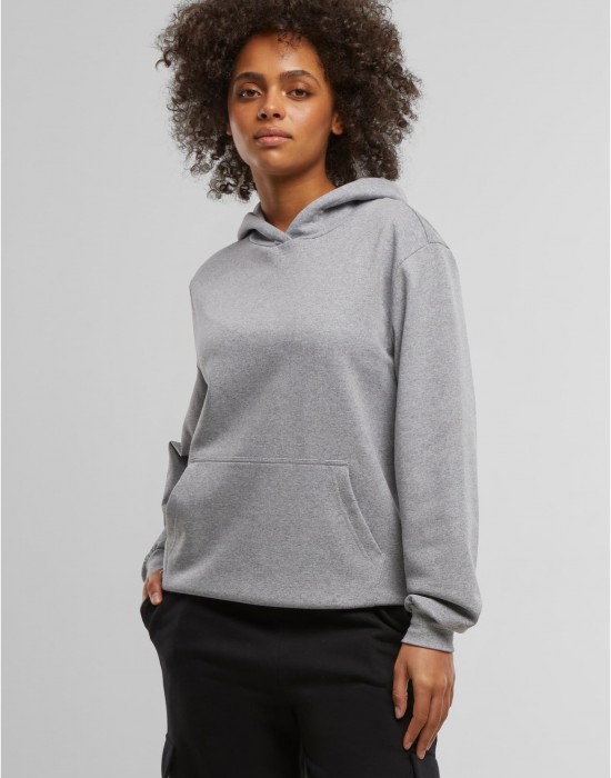 Суичър Ladies Loose Light Brushed Fleece Hoody melange XS