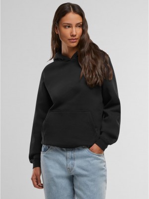 Суичър Ladies Loose Brushed Fleece Hoody black XS