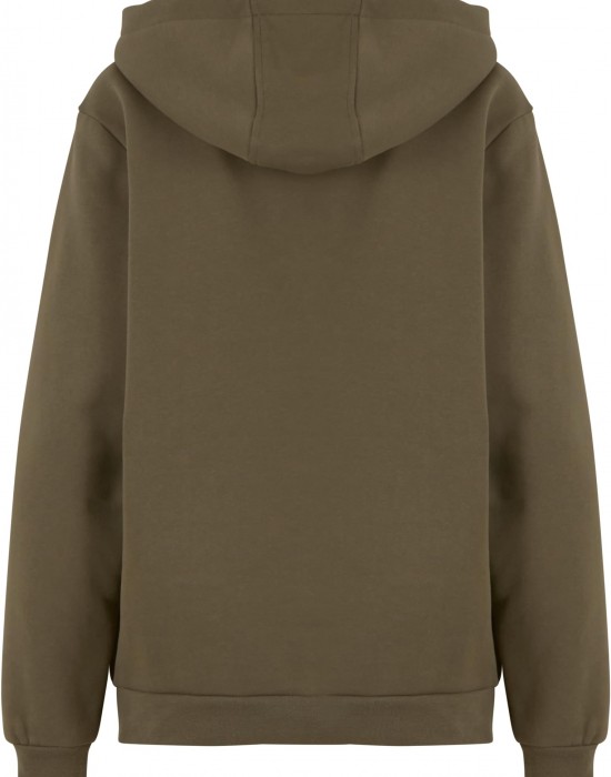 Суичър Ladies Loose Brushed Fleece Hoody olive XS