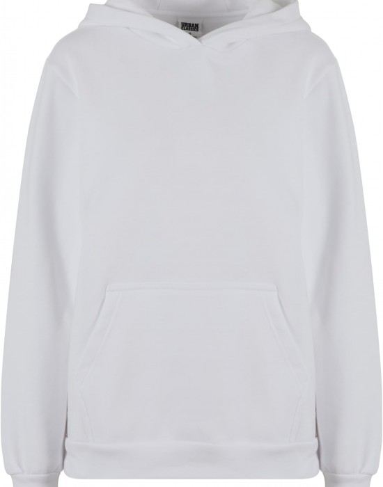 Суичър Ladies Loose Brushed Fleece Hoody white XS