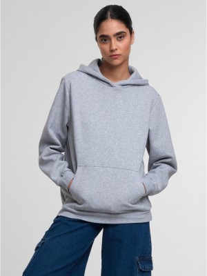 Суичър Ladies Loose Brushed Fleece Hoody melange XS
