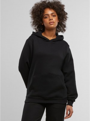 Суичър Ladies Organic Loose Brushed Fleece Hoody black XS