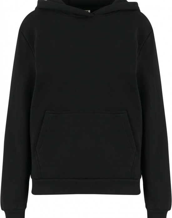 Суичър Ladies Organic Loose Brushed Fleece Hoody black XS