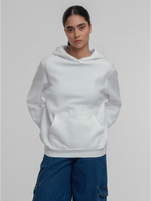 Суичър Ladies Organic Loose Brushed Fleece Hoody white XS