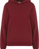 Суичър Ladies Organic Loose Brushed Fleece Hoody burgundy XS