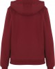 Суичър Ladies Organic Loose Brushed Fleece Hoody burgundy XS
