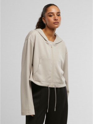 Суичър Ladies Soft Touch Zip Hoodie cloud XXL