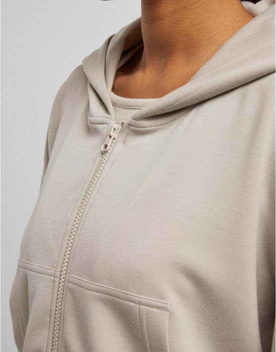 Суичър Ladies Soft Touch Zip Hoodie cloud XXL
