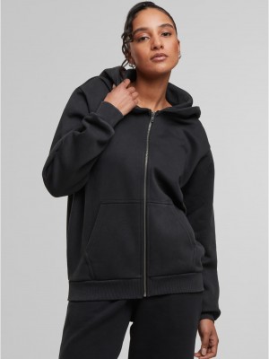 Суичър Ladies Vintage Heavy Zip Hoody black XXL