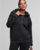 Суичър Ladies Vintage Heavy Zip Hoody black XXL