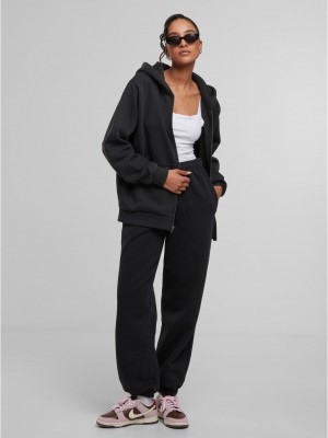 Суичър Ladies Vintage Heavy Zip Hoody black XXL