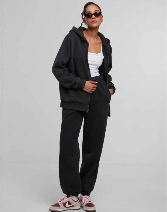 Суичър Ladies Vintage Heavy Zip Hoody black XXL