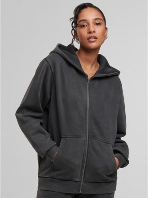 Суичър Ladies Vintage Heavy Zip Hoody magnet XXL