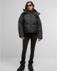 Суичър Ladies Hooded Collar Puffer Jacket black XS