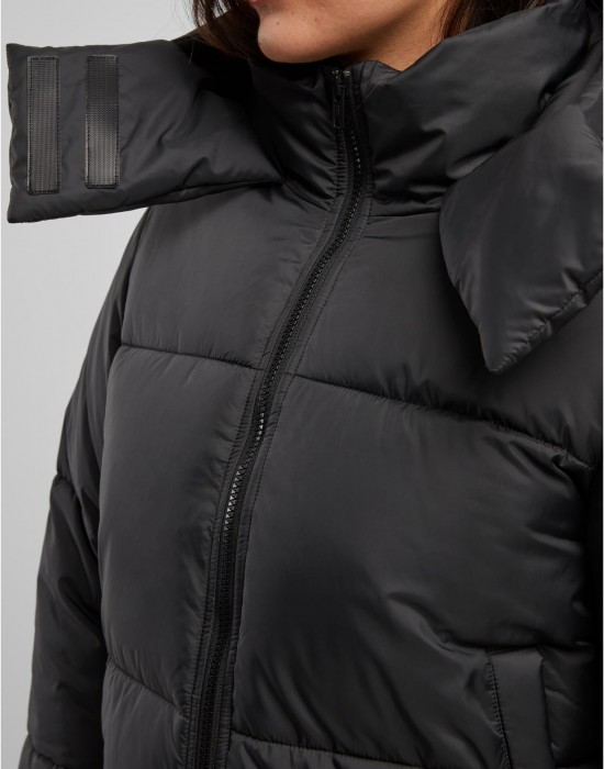 Суичър Ladies Hooded Collar Puffer Jacket black XS