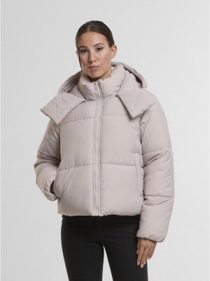Суичър Ladies Hooded Collar Puffer Jacket cloud XS