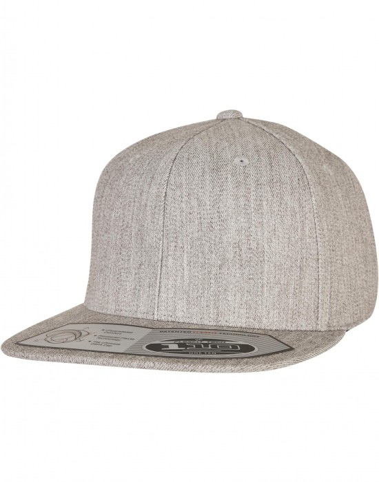 Шапка с козирка 110 Fitted Snapback heathergrey one size Шапка с козирка 110 Fitted Snapback heathergrey one size