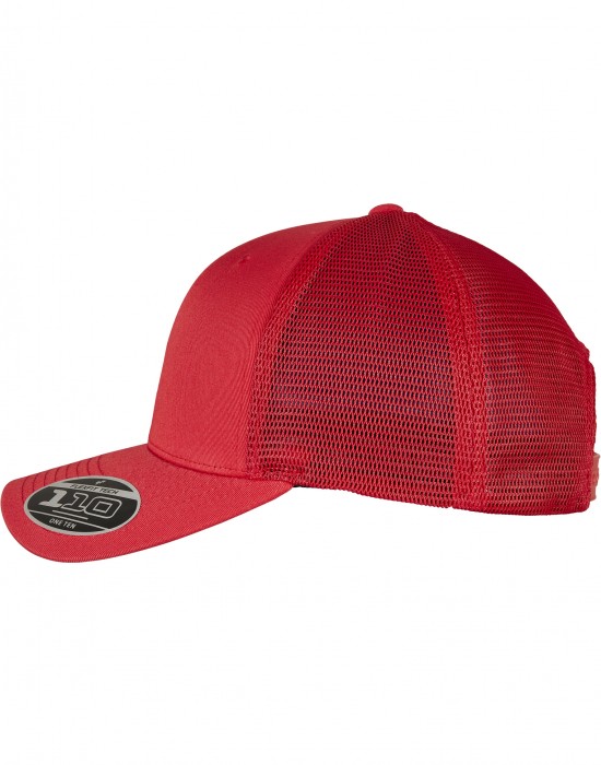 Шапка с козирка FLEXFIT 110 MESH CAP red one size Шапка с козирка FLEXFIT 110 MESH CAP red one size