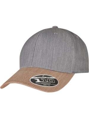 Шапка с козирка 110 Melange Mix Cap grey/khaki one size Шапка с козирка 110 Melange Mix Cap grey/khaki one size