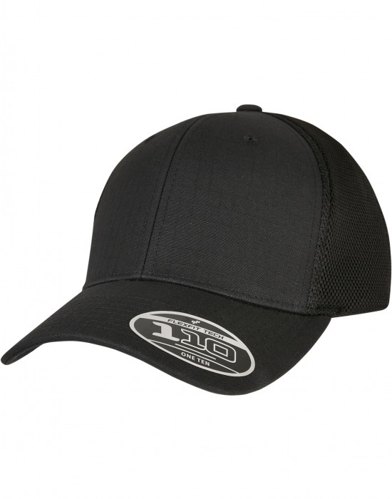 Шапка с козирка Embroidery 110 Flexfit Ripstop Mesh Cap black one size