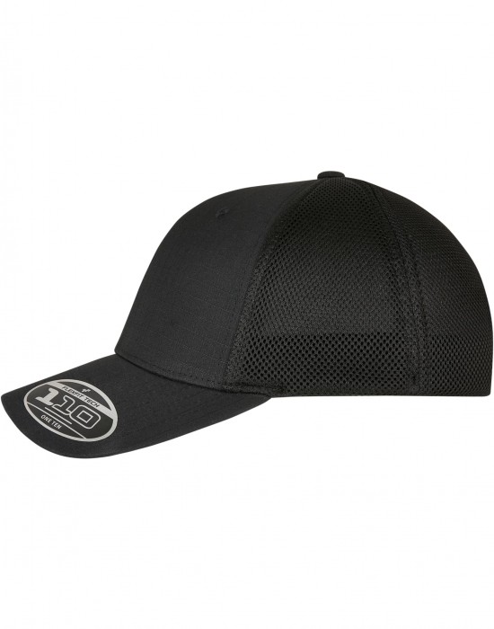Шапка с козирка Embroidery 110 Flexfit Ripstop Mesh Cap black one size