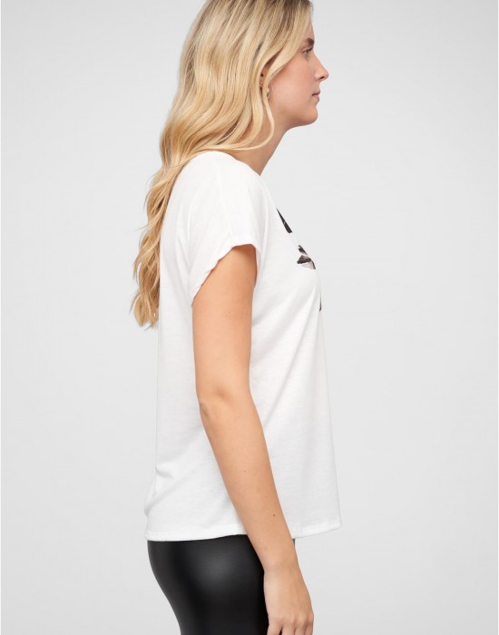 Тениска Cloud5ive Damen Viskose T-Shirt mit Traumf?nger Print white XXL Тениска Cloud5ive Damen Viskose T-Shirt mit Traumf?nger Print white XXL