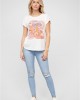 Тениска Viskose T-Shirt mit Pilz Print white XXL
