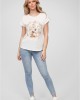 Тениска Viskose T-Shirt mit Blumen Print white XXL