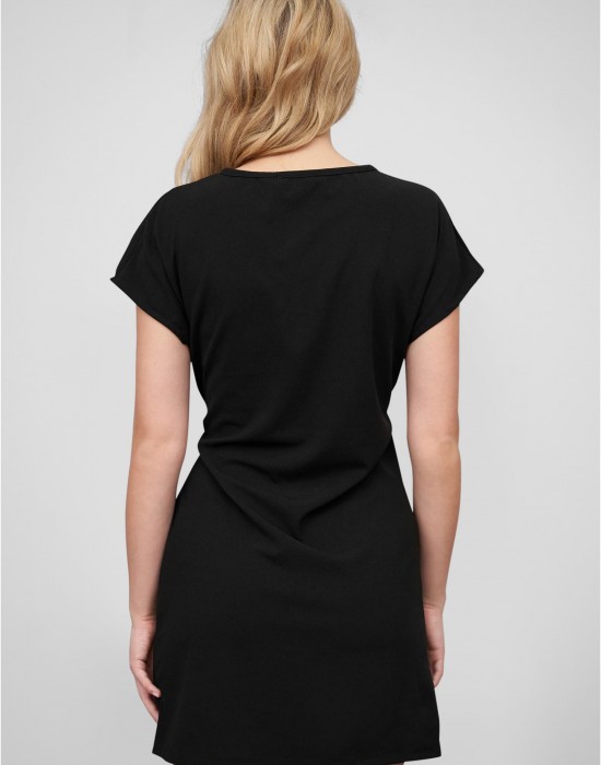 Тениска T-Shirt-Kleid mit integriertem Bindeg?rtel black XXL