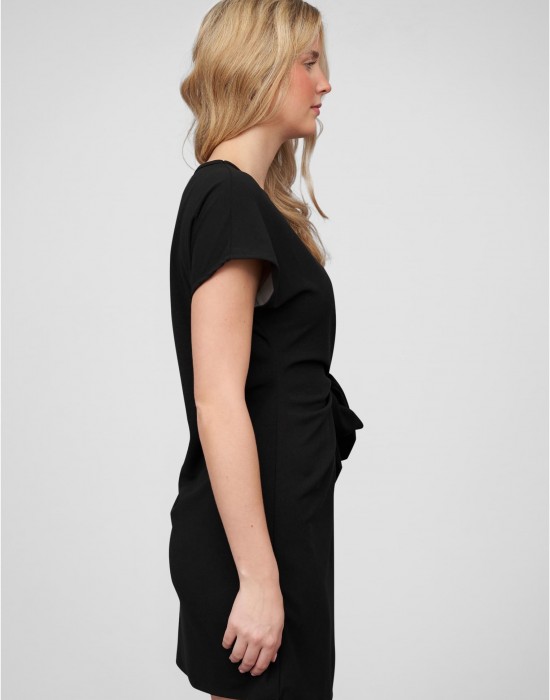 Тениска T-Shirt-Kleid mit integriertem Bindeg?rtel black XXL