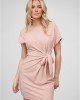 Тениска T-Shirt-Kleid mit integriertem Bindeg?rtel rose XXL