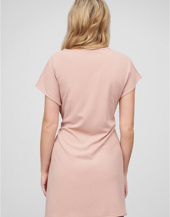Тениска T-Shirt-Kleid mit integriertem Bindeg?rtel rose XXL