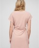 Тениска T-Shirt-Kleid mit integriertem Bindeg?rtel rose XXL