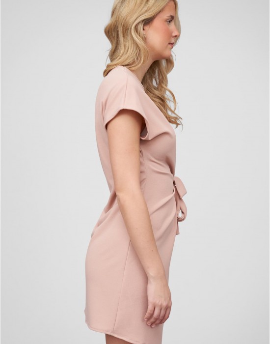 Тениска T-Shirt-Kleid mit integriertem Bindeg?rtel rose XXL