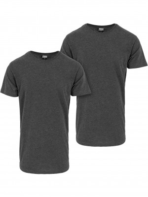 2 Броя Изчистени Мъжки ТенискиShaped Long Tee 2-Pack cha/cha XS