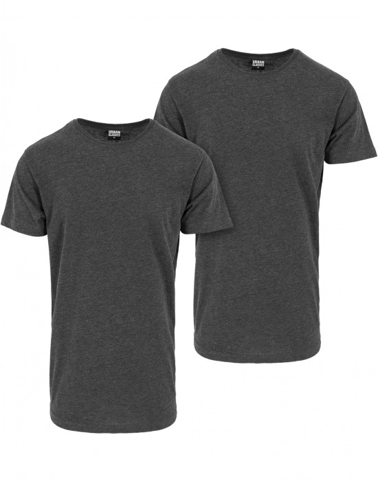 2 Броя Изчистени Мъжки ТенискиShaped Long Tee 2-Pack cha/cha XS 2 Броя Изчистени Мъжки ТенискиShaped Long Tee 2-Pack cha/cha XS