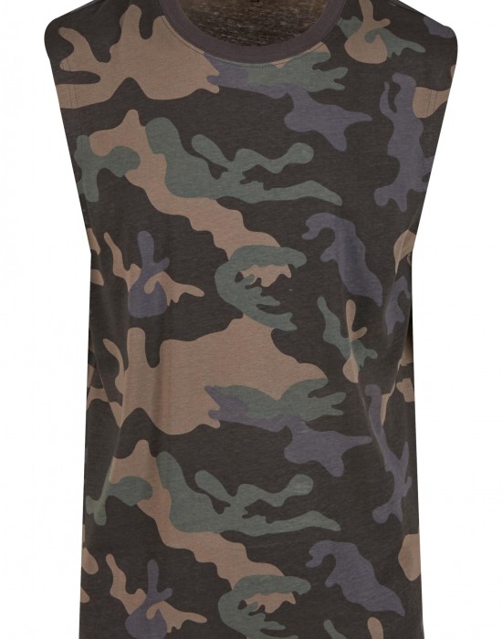 Тениска Brandit T-Shirt sleeveless darkcamo XXL Тениска Brandit T-Shirt sleeveless darkcamo XXL