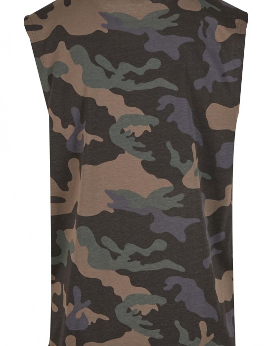 Тениска Brandit T-Shirt sleeveless darkcamo XXL Тениска Brandit T-Shirt sleeveless darkcamo XXL