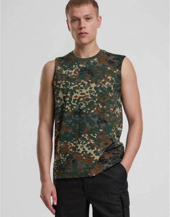 Тениска Brandit T-Shirt sleeveless flecktarn XXL Тениска Brandit T-Shirt sleeveless flecktarn XXL