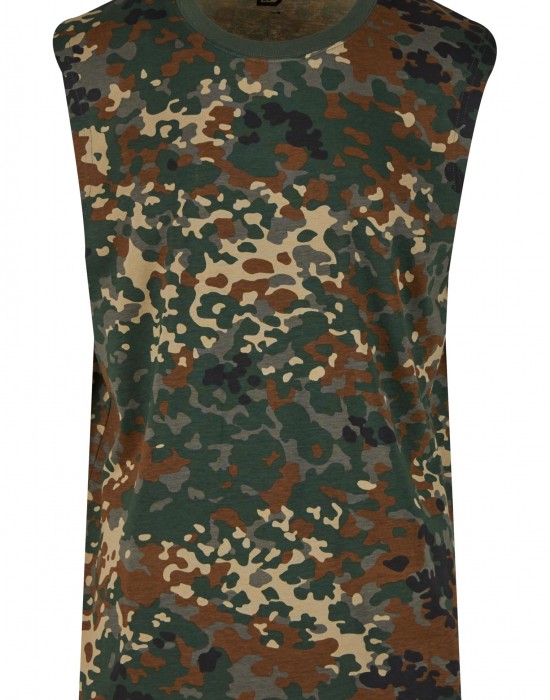Тениска Brandit T-Shirt sleeveless flecktarn XXL Тениска Brandit T-Shirt sleeveless flecktarn XXL