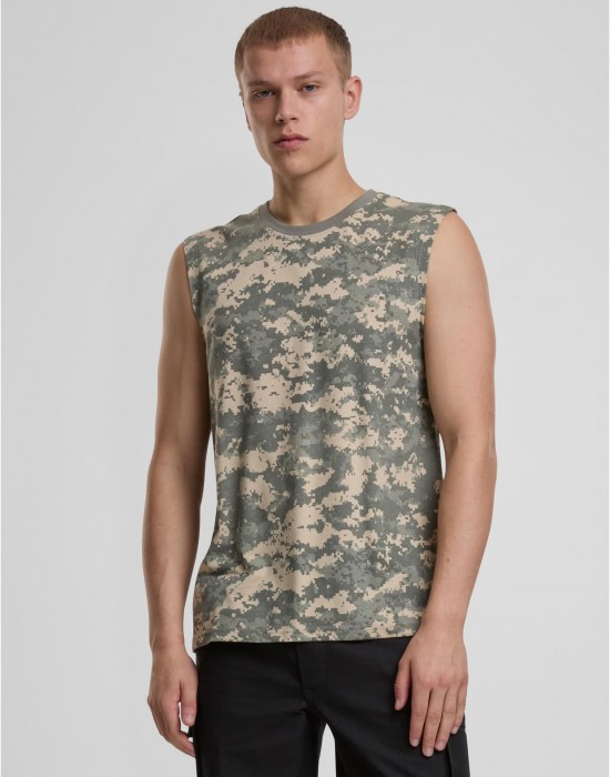 Тениска Brandit T-Shirt sleeveless digital XXL Тениска Brandit T-Shirt sleeveless digital XXL