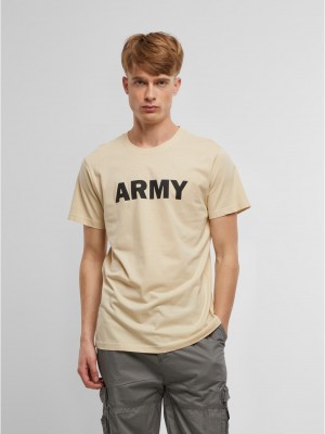 Тениска Army T-Shirt beige XXL