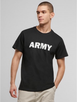 Тениска Army T-Shirt black XXL