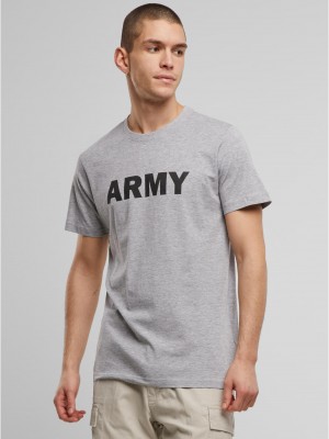 Тениска Army T-Shirt grey melange XXL